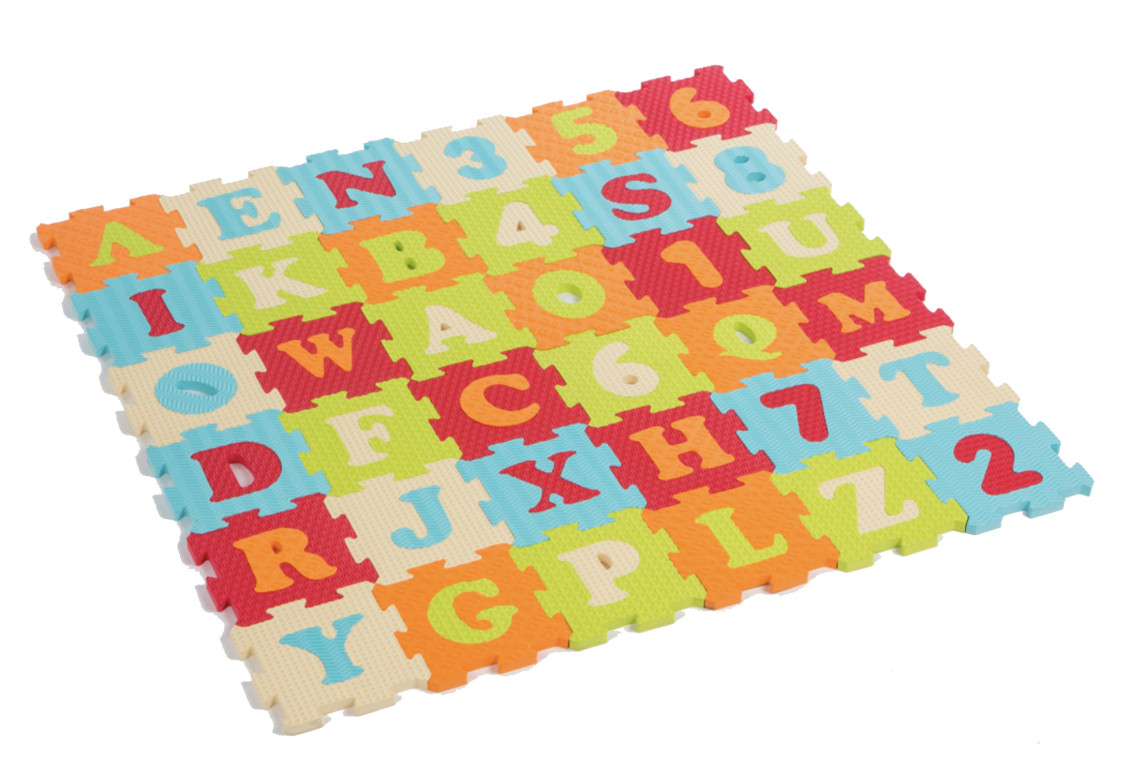 DalleCubesLettresN° en mousse DalleCubesLettresN° en mousse