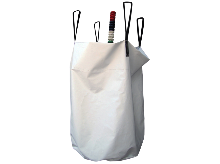 Sac de rangement pour flotteurs de piscine, organiseur pliable en filet pour  balles, flotteurs, 57 x 29 x 11 pouces (vert-blanc)